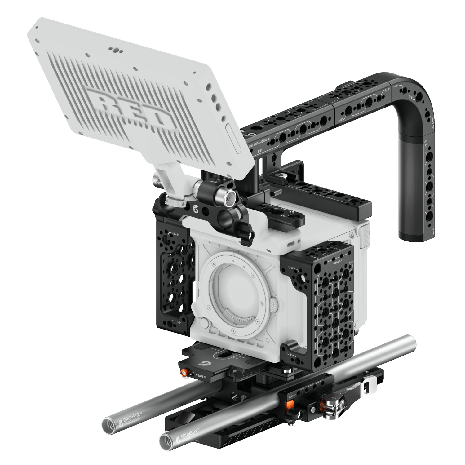 Expert Kit for RED KOMODO-X and RED Touch 7.0” – Bright Tangerine