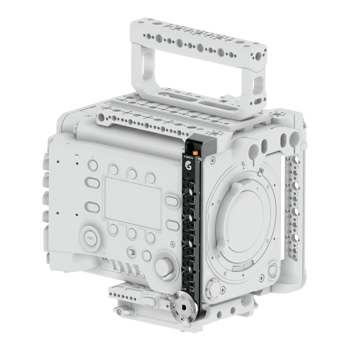Sony VENICE 1 & 2 Right Side Plate Mk II – Bright Tangerine