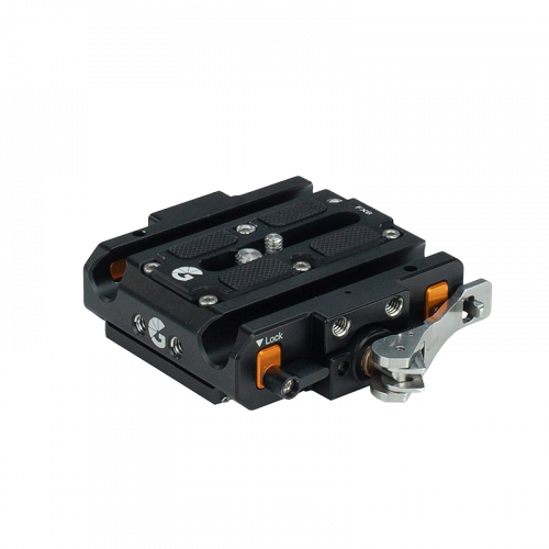 LeftField 3 Canon C100/C300/C500 QR Baseplate - Bright Tangerine