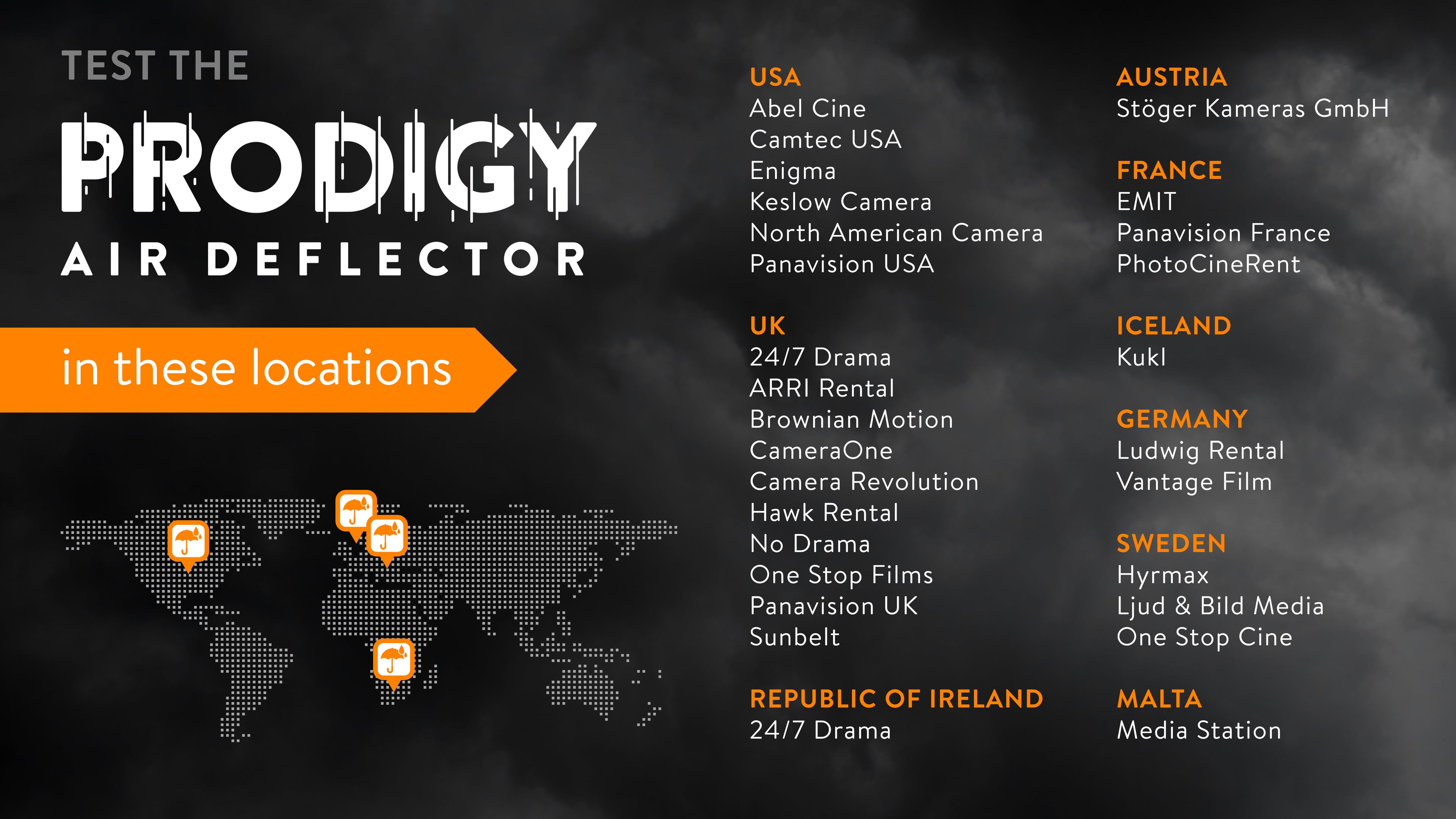 Prodigy Air Deflector Rental Houses: USA, UK &amp; Europe