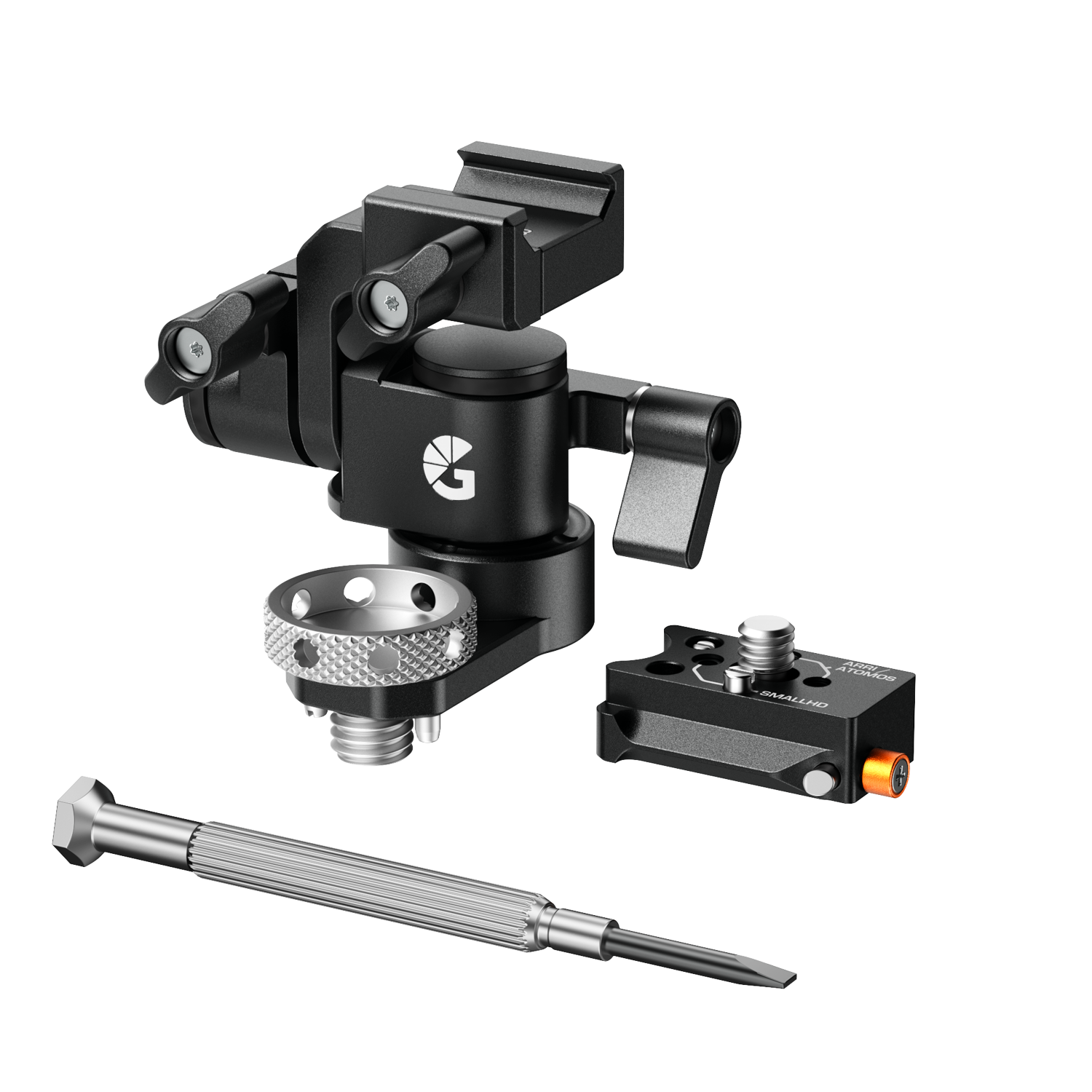 B3001 0110 Monitor Mount for SmallHD Cine 5 QR Kit (NATO Top 3 8″ 16 Base) 01 web