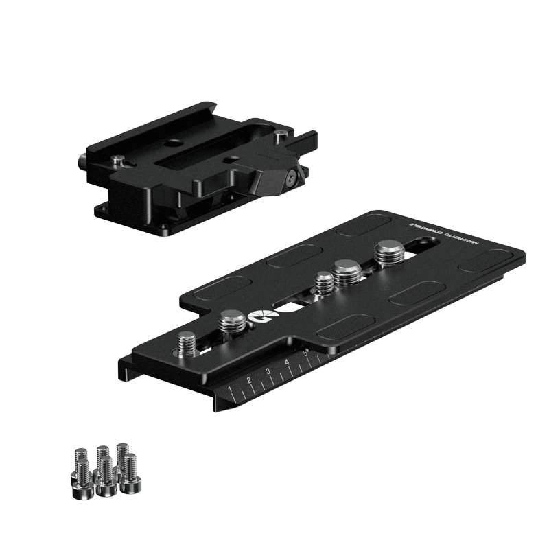 B4002 0054 Manfrotto Riser Kit for 15mm Baseplate RED V RAPTOR 01