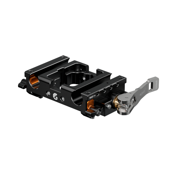 た*。様 forestnine bridging plate hxo 用 LeftField Mini 15mm LWS Baseplate – Bright Tangerine