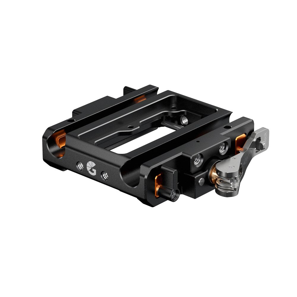 た*。様 forestnine bridging plate hxo 用 LeftField 3 15mm LWS QR Baseplate Core – Bright Tangerine
