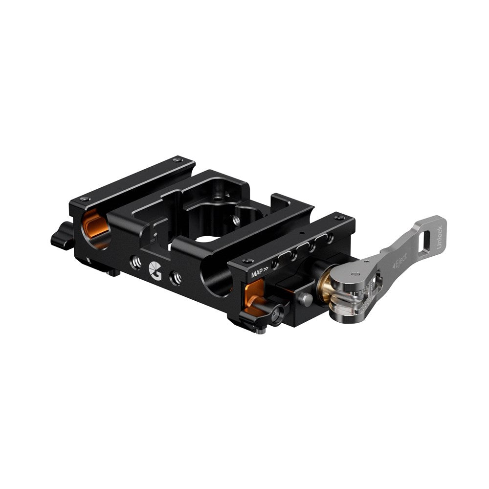 LeftField Mini 15mm LWS Baseplate – Bright Tangerine