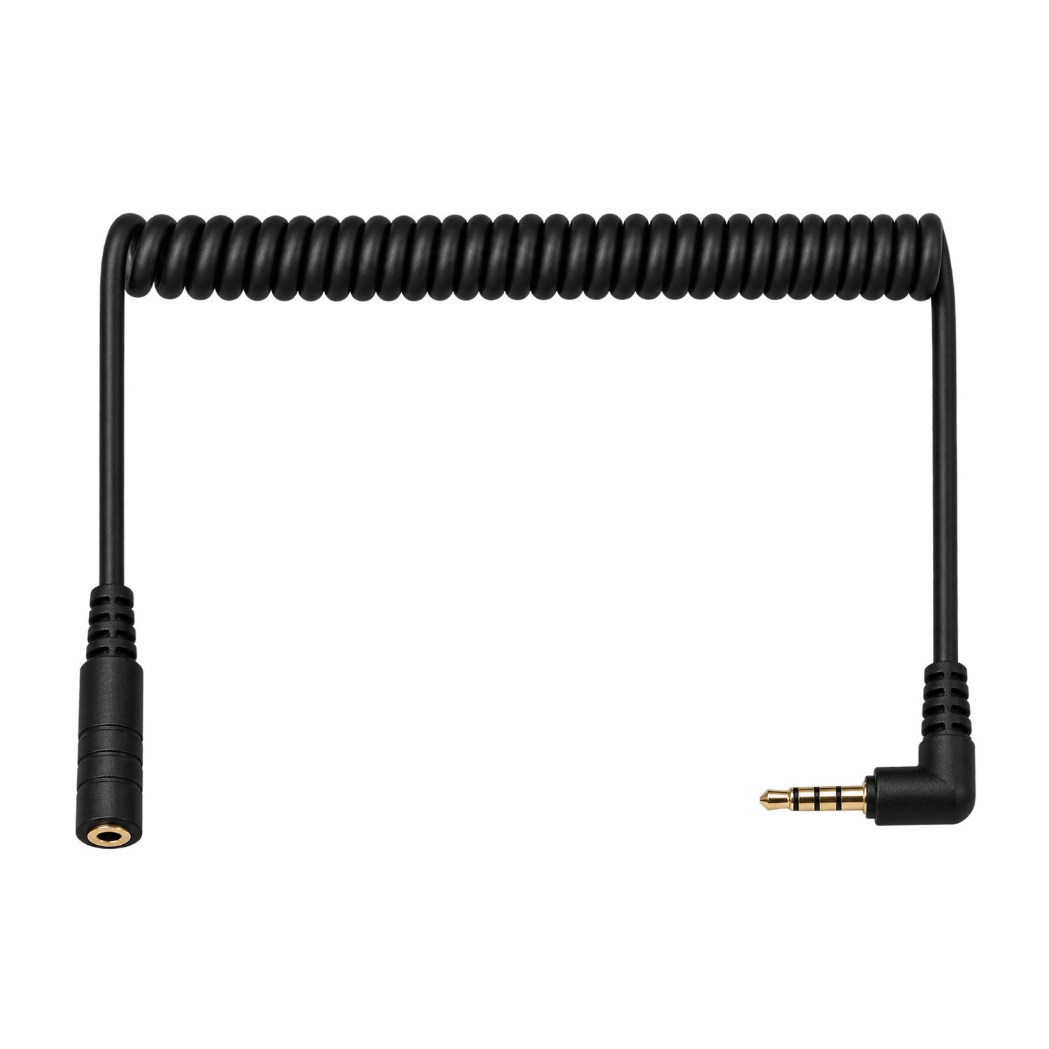 3.5mm TRRS Coiled Extension Cable (45-100cm)